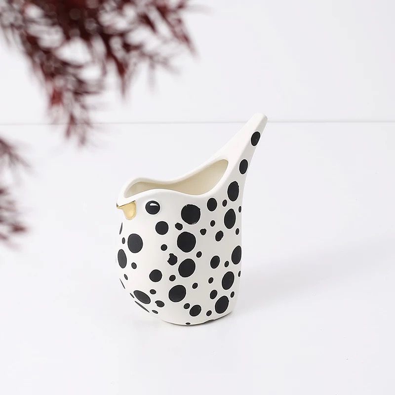 Dalmation Bird Vase