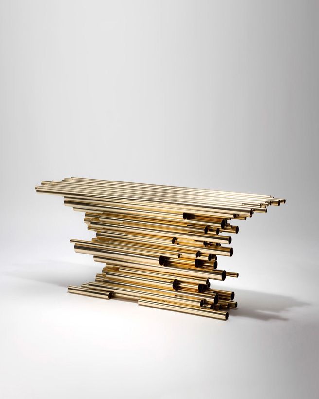 Cylinder Console Table
