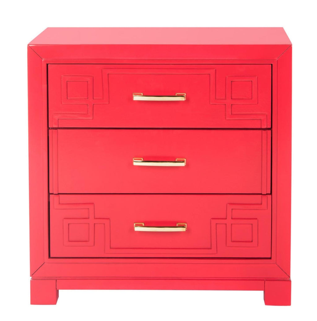 Greek Key Nightstand