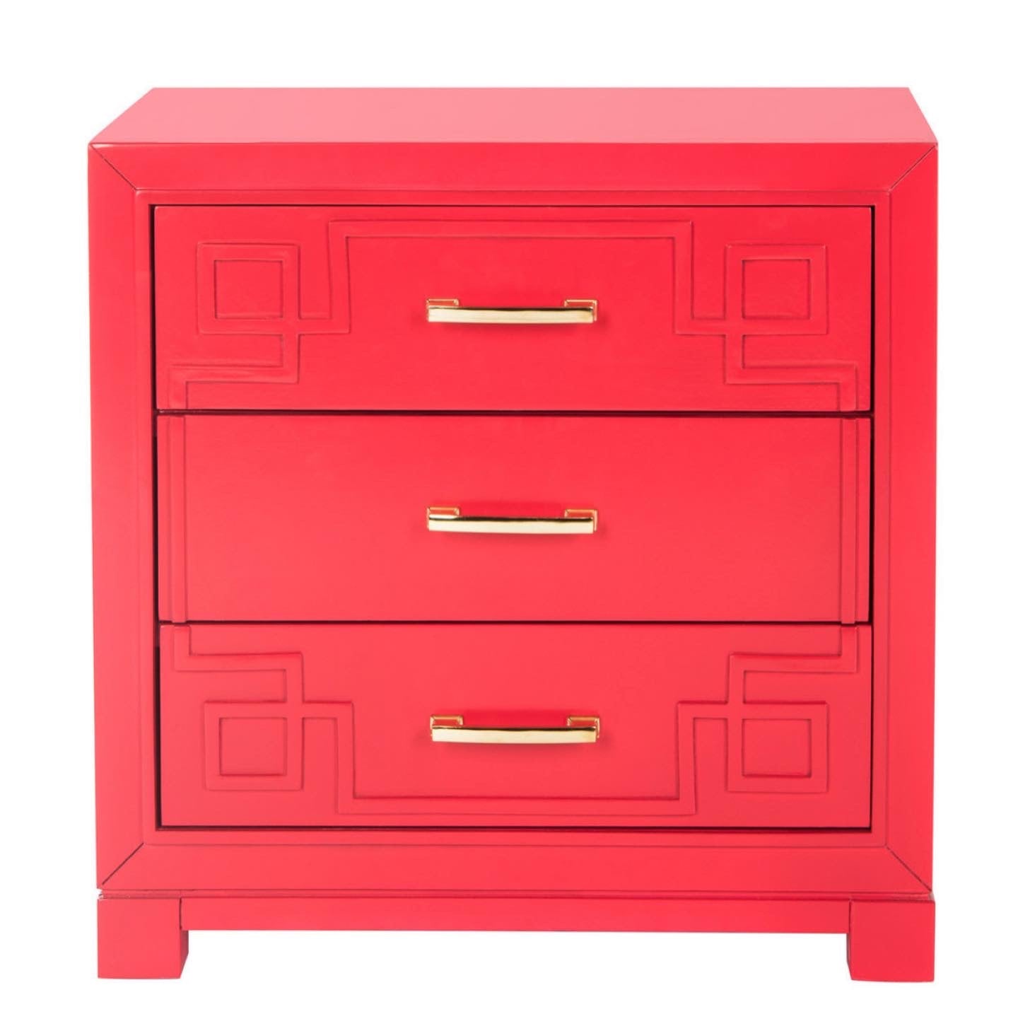 Greek Key Nightstand
