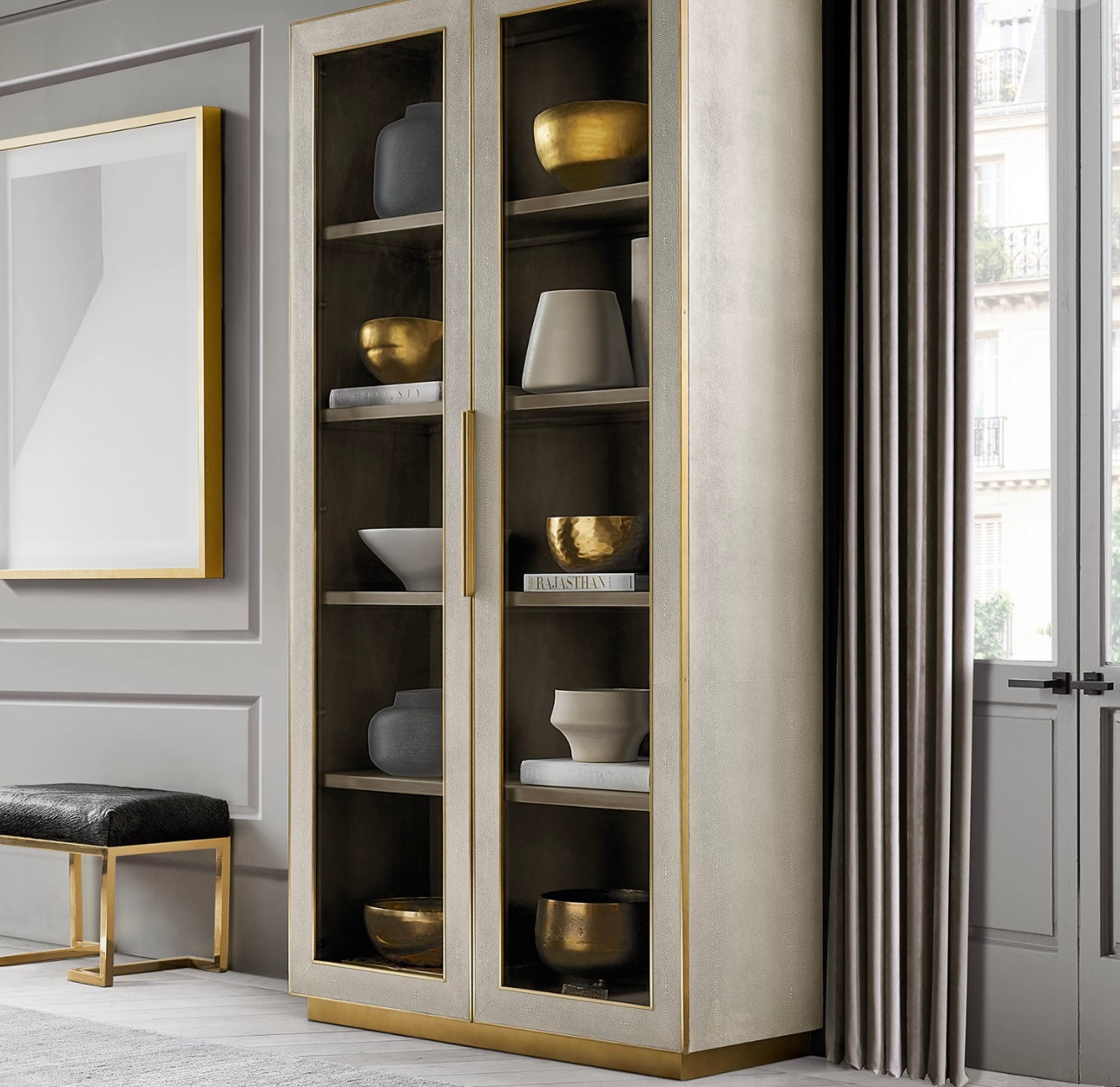 Freya Shagreen Cabinet