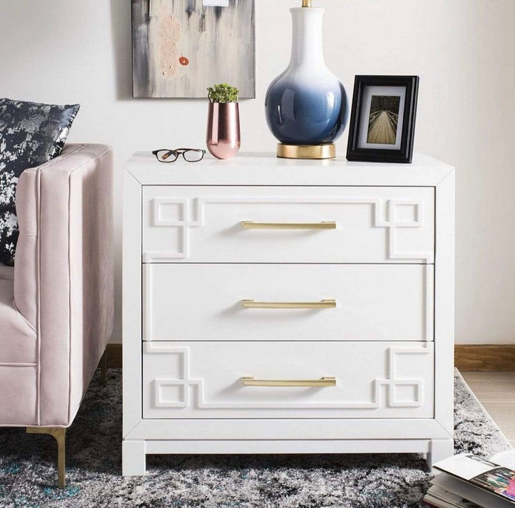 Greek Key Nightstand