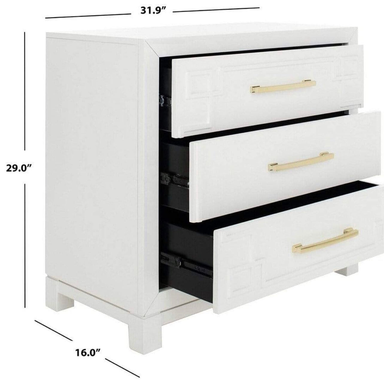 Greek Key Nightstand