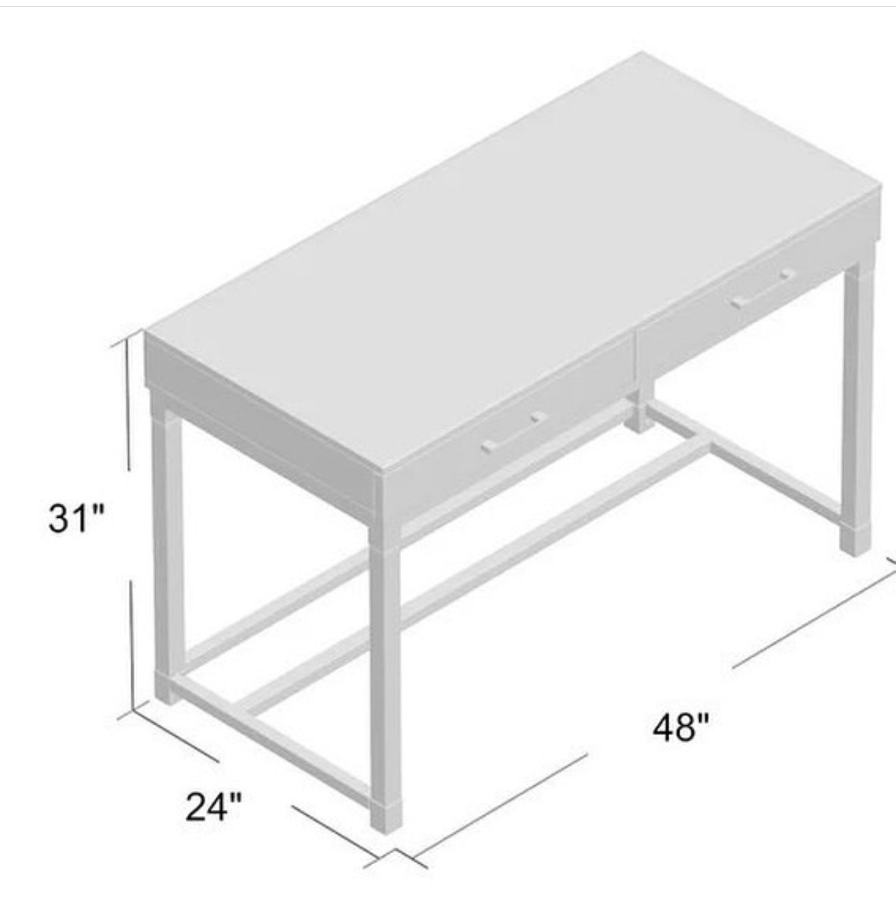 Cassandra Acrylic Desk